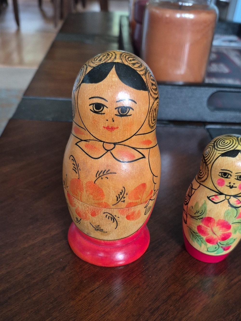 Hand-Painted Wooden Matryoshka Nesting Dolls